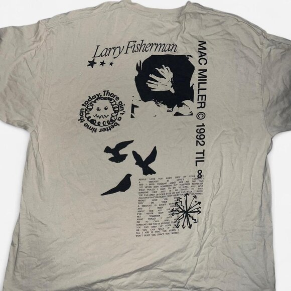 Mac Miller Shirt Mens XXL 1992 Til Infinity Larry Fisherman Hip Hop Graphic - Picture 1 of 6